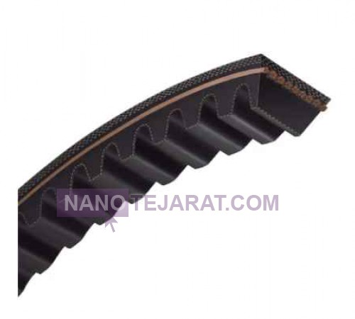V-belt with grooves